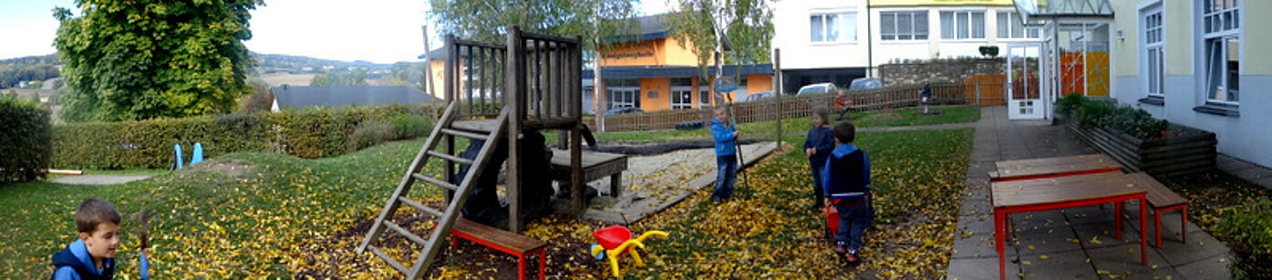 Kindergarten Tieschen Aussenbereich